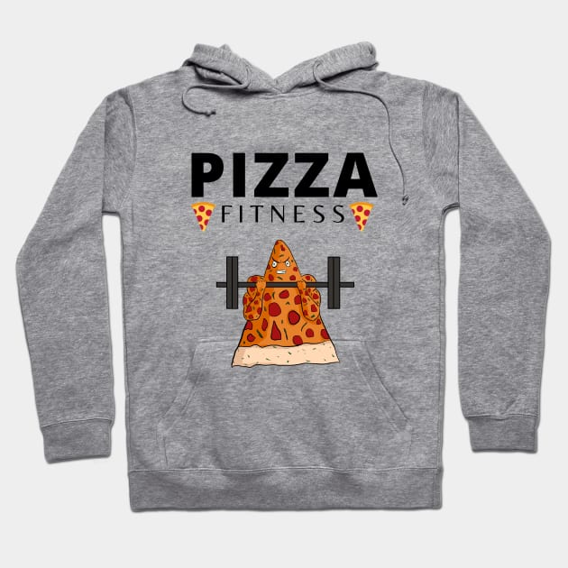 Pizza fitness funny workout Hoodie by cypryanus